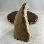 Natural Citrine Rough Irregular Shaped Display with Wooden Stand 719.31g 125.5 by 97.0 by 152.5mm - Huangs Jadeite and Jewelry Pte Ltd