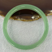 Green Quartzite Jade Bangle 天山玉手镯 28.09g Internal Diameter 58.3mm 9.8 by 6.9mm - Huangs Jadeite and Jewelry Pte Ltd