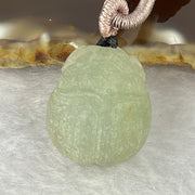 Type A Light Green Jadeite Lady Bug with Coin Pendent 13.02g 21.6 by 19.2 by 14.7mm - Huangs Jadeite and Jewelry Pte Ltd