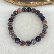 Good Grade Natural Blackcurrant Super 7 Beads Bracelet 20.68g 16.5cm 8.7mm 23 Beads - Huangs Jadeite and Jewelry Pte Ltd