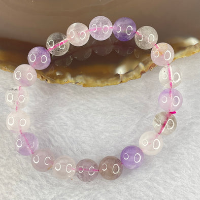 Natural super 7 Crystal Bracelet 25.01g 9.9mm 20beads - Huangs Jadeite and Jewelry Pte Ltd