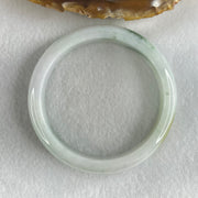 Type A Light Blueish Green with Dark Blueish Green Piao Hua Jadeite Bangle 48.93g Inner Diameter 56.5mm 12.9 by 7.3mm (Internal Line) - Huangs Jadeite and Jewelry Pte Ltd