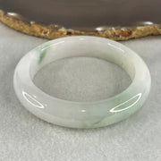Type A Light Green with Faint Lavender Jadeite Bangle 58.05g Inner Diameter 54.4mm 12.5 by 9.0mm (Close to Perfect) - Huangs Jadeite and Jewelry Pte Ltd