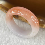 Type A Reddish Brown and Light Lavender Jadeite Ring 4.37g 6.8 by 4.0mm US7.4 HK16.2 (Very Slight Internal Line) - Huangs Jadeite and Jewelry Pte Ltd