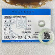 Type A Light Lavender with Green Patches Jadeite Ring 11.08g 11.3 by 8.9mm US9.8 HK22 (Slight Internal Line) - Huangs Jadeite and Jewelry Pte Ltd