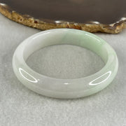 Type A Light Green Faint Lavender Jadeite Bangle 58.75g Inner Diameter 58.3mm 13.4 by 8.4mm (Slight Internal Line) - Huangs Jadeite and Jewelry Pte Ltd