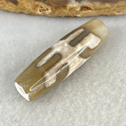 Natural Powerful Tibetan Old Oily Agate Patina Guiren Tairen Human Dzi Bead Totem Amulet Heavenly Master (Tian Zhu) 贵人天诛 8.66g 38.7 by 11.9mm - Huangs Jadeite and Jewelry Pte Ltd