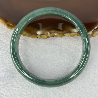 Type A Blueish Green Bangle 40.09g 11.7 by 6.6 mm Inner Diameter 56.0 mm (Very Slight Internal Lines) - Huangs Jadeite and Jewelry Pte Ltd