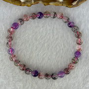 Natural Super 7 Beads Bracelet 10.48g 16.5cm 6.5mm 31 Beads - Huangs Jadeite and Jewelry Pte Ltd