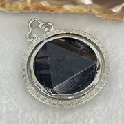 Natural Hypersthene in Stainless Steel Pendant 22.13g 25.0 by 8.0mm - Huangs Jadeite and Jewelry Pte Ltd