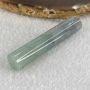 Type A Wuji Grey and Green Jadeite Pillar Pendant 22.30g 59.3 by 12.0mm - Huangs Jadeite and Jewelry Pte Ltd