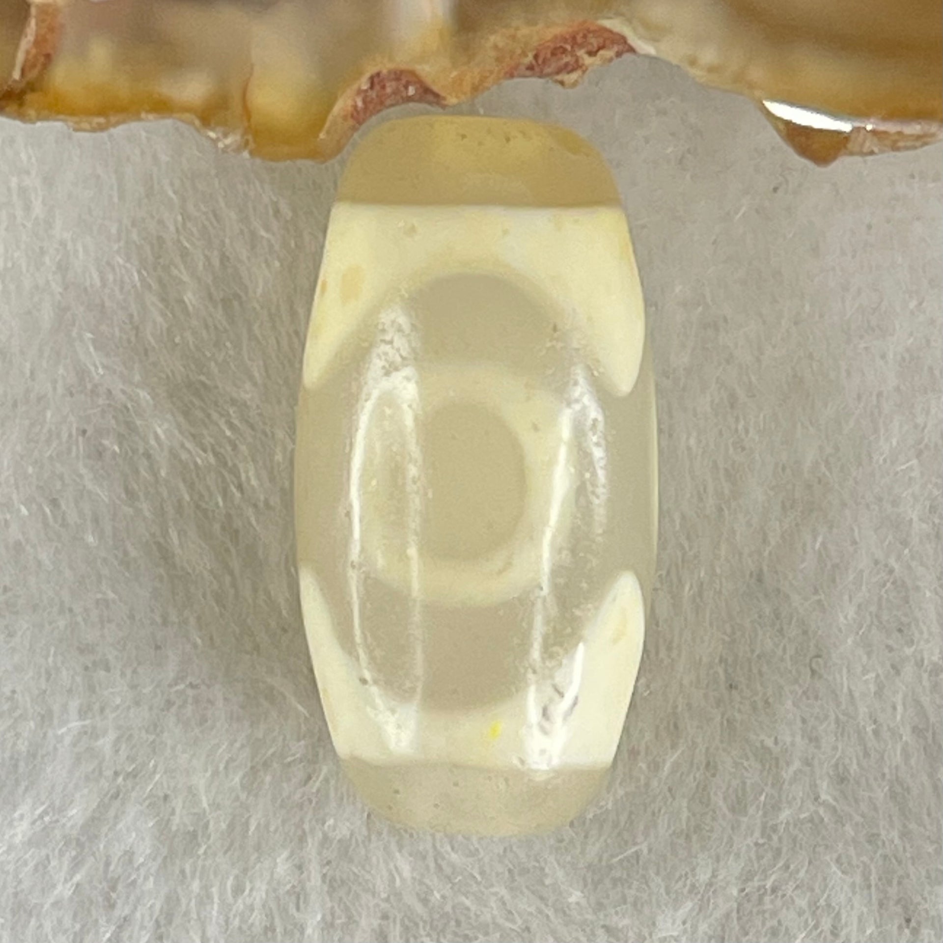 Natural Powerful Tibetan Old Oily Agate 3 Eyes Dzi Bead Heavenly Master (Tian Zhu) 三眼天诛 2.82g 19.6 by 10.1mm - Huangs Jadeite and Jewelry Pte Ltd