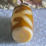 Natural Powerful Tibetan Old Oily Agate Patina Guiren Tairen Human Dzi Bead Totem Amulet Heavenly Master (Tian Zhu) 贵人天诛 4.99g 19.7 by 11.8mm - Huangs Jadeite and Jewelry Pte Ltd