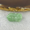 Type A Jelly Apple Green Jadeite Pixiu Pendent A货苹果绿色翡翠貔貅牌 6.17g 23.5 by 13.4 by 9.5 mm - Huangs Jadeite and Jewelry Pte Ltd