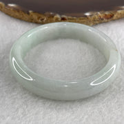 Type A Blueish Green with Faint Lavender and Brownish Spot Jadeite Bangle Internal Diameter 53.8mm 47.48g 12.3 by 7.6mm (Close to Perfect ) - Huangs Jadeite and Jewelry Pte Ltd