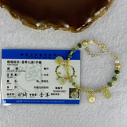 Type A Yellowish Green Donuts 9.6 by 2.6mm 5pcs, Blueish Green, Green and Lavender Jadeite Bracelet 7.26g - Huangs Jadeite and Jewelry Pte Ltd