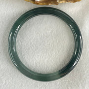 Type A Icy Blueish Green Jadeite Bangle 26.02g Inner Diameter 53.2mm 7.5 by 7.2mm (Close to Perfect) - Huangs Jadeite and Jewelry Pte Ltd