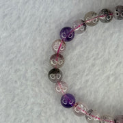 Natural Super 7 Beads Bracelet 13.23g 15.5cm 7.3mm 26 Beads - Huangs Jadeite and Jewelry Pte Ltd