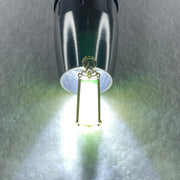 18K Yellow Gold Type A Natural Apple Green Jadeite Wu Shi Pai 16.5 by 7.1 by 2.5mm with Natural Diamonds Pendant 1.88g - Huangs Jadeite and Jewelry Pte Ltd