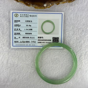 Green Quartzite Jade Bangle 天山玉手镯 28.09g Internal Diameter 58.3mm 9.8 by 6.9mm - Huangs Jadeite and Jewelry Pte Ltd