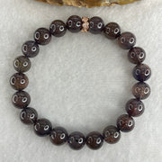 Good Grade Natural Purple Iolite Beads Bracelet 22.53g 16cm 9.4mm 21 Beads - Huangs Jadeite and Jewelry Pte Ltd