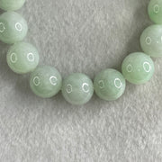 Type A Light Green Jadeite Beads Bracelet 55.91g 16cm 12.7mm 16 Beads - Huangs Jadeite and Jewelry Pte Ltd