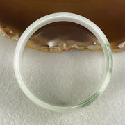 Type A Light Green Faint Lavender with Blueish Green Patch Jadeite Bangle 31.72g Inner Diameter 52.7mm 16.8 by 4.3mm (Slight Internal Lines) - Huangs Jadeite and Jewelry Pte Ltd