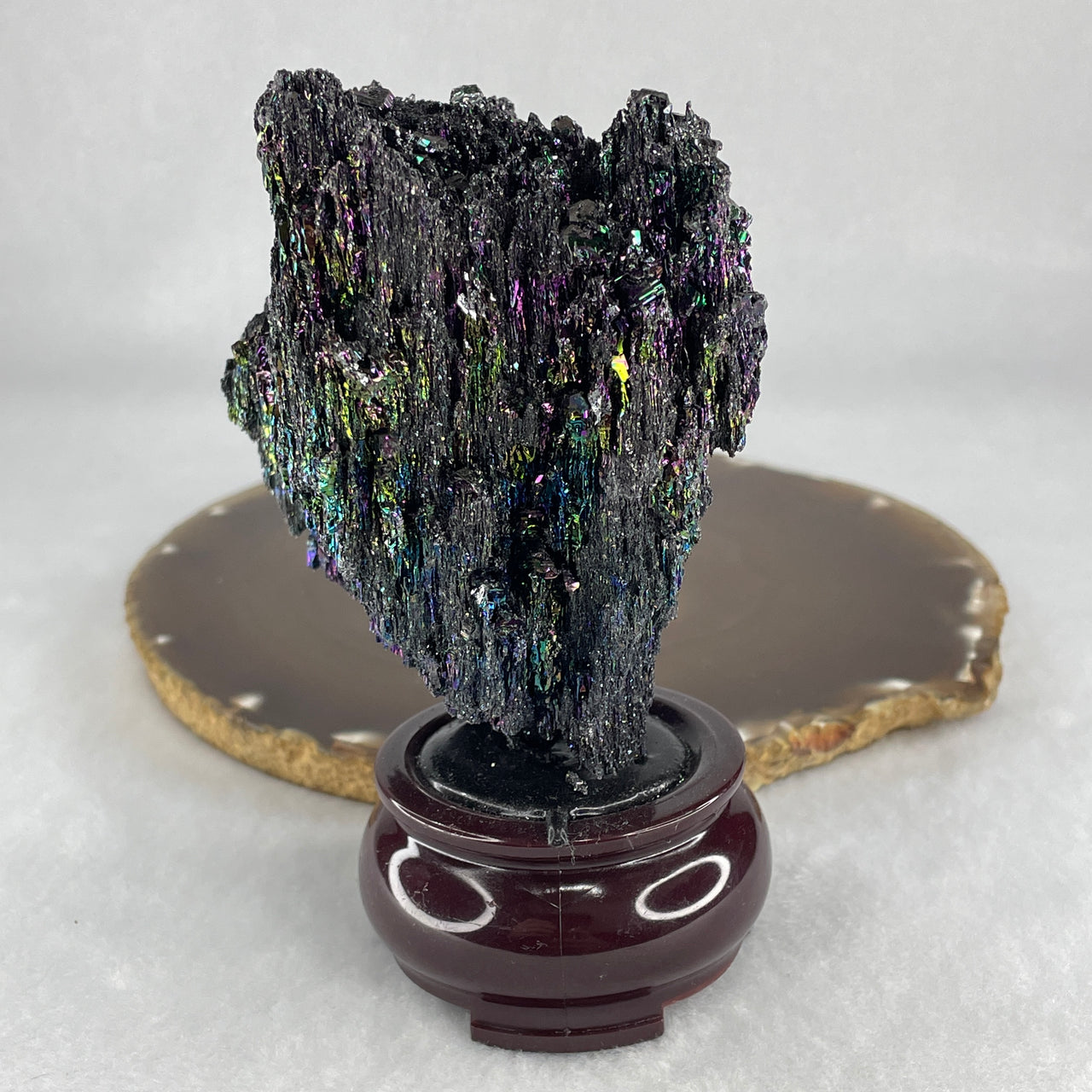 Natural-Black-Moissanite-Rough-Display-with-Wooden-Stand-206.78g-80.0-by-62.0-by-119.5mm