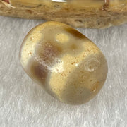 Natural Powerful Tibetan Old Oily Agate 3 Eyes Dzi Bead Heavenly Master (Tian Zhu) 三眼天诛 2.68g 13.9 by 13.9 by 10.9mm - Huangs Jadeite and Jewelry Pte Ltd