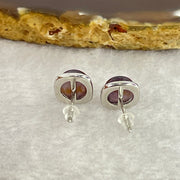 Good Grade Natural Auralite 23 S925 Silver Earrings 2.27g 8.0 by 4.5mm - Huangs Jadeite and Jewelry Pte Ltd