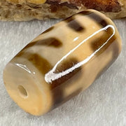 Natural Powerful Tibetan Old Oily Agate Patina Guiren Tairen Human Dzi Bead Totem Amulet Heavenly Master (Tian Zhu) 贵人天诛 4.82g 19.8 by 11.8mm - Huangs Jadeite and Jewelry Pte Ltd