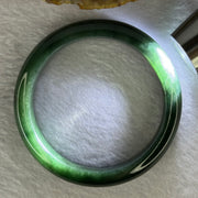 Type A Dark Green Jadeite Bangle Internal Diameter 55.0mm 56.42g 12.8 by 8.7mm (Slight Internal Line) - Huangs Jadeite and Jewelry Pte Ltd