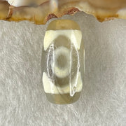 Natural Powerful Tibetan Old Oily Agate 3 Eyes Dzi Bead Heavenly Master (Tian Zhu) 三眼天诛 3.23g 19.9 by 10.4mm - Huangs Jadeite and Jewelry Pte Ltd