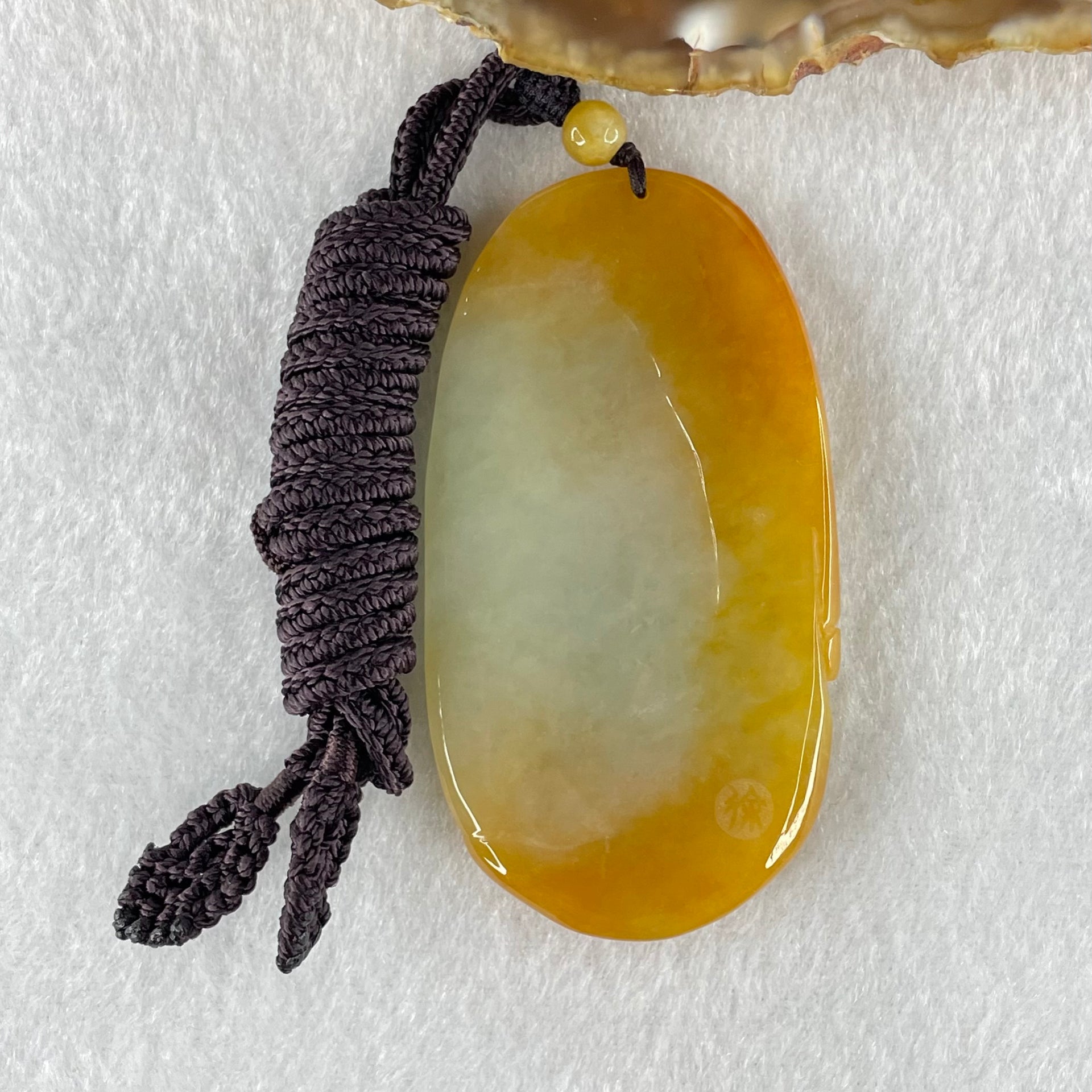 Grandmaster Type A Reddish Brown with Faint Lavender Green Jadeite Phoenix 凤戏牡丹 Pendant 41.26g 64.96 by 35.02 by 9.52mm With NGI Cert 82838779 - Huangs Jadeite and Jewelry Pte Ltd