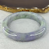 Type A Intense Lavender with Green Piao Hua Jadeite Bangle 58.60g 12.1 by 9.6mm Internal Diameter 54.6mm (External Lines) - Huangs Jadeite and Jewelry Pte Ltd