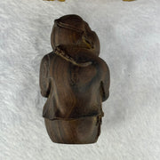 Natural Agarwood Boss Wooden Display 天然沉香钱老板摆件 39.24g 67.7 by 37.6 by 32.4mm - Huangs Jadeite and Jewelry Pte Ltd