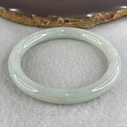 Natural Type A Light Green Jadeite Full Round Bangle | 55.6mm Yuan Tiao (33.96g 8.0x7.9mm | Perfect Grade | Imperial Wholeness & Heart Vitality) - Huangs Jadeite and Jewelry Pte Ltd
