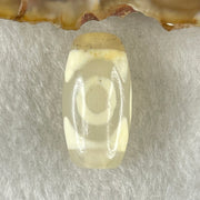 Natural Powerful Tibetan Old Oily Agate 3 Eyes Dzi Bead Heavenly Master (Tian Zhu) 三眼天诛 3.25g 20.0 by 10.6mm - Huangs Jadeite and Jewelry Pte Ltd