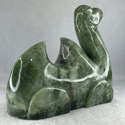 Natural Green Serpentine Camel Display 2,325.5g 189.0 by 75.0 by 155.0mm - Huangs Jadeite and Jewelry Pte Ltd