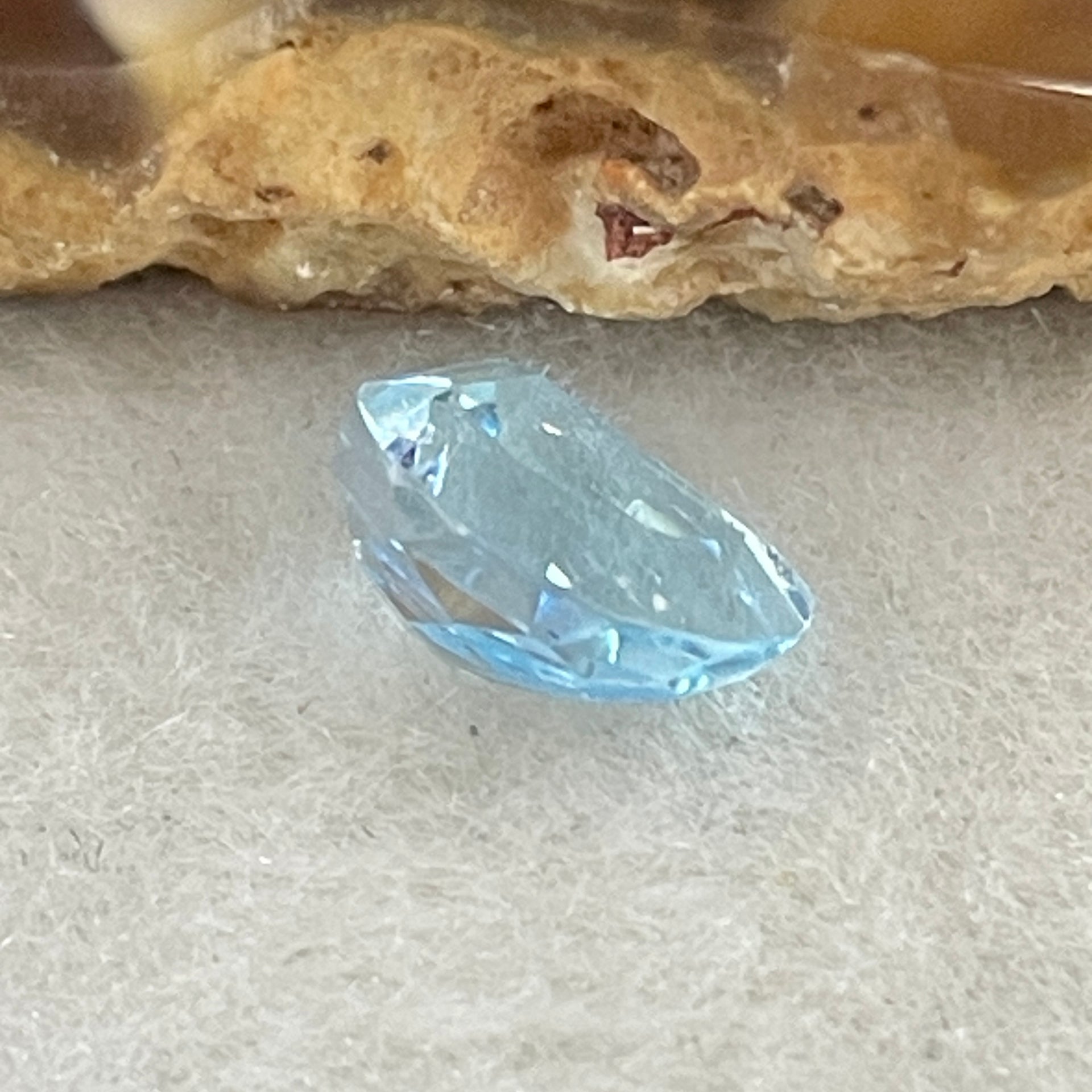 Natural Sky Blue Topaz Trillion Shape 2.59ct 9.0 by 7.1 by 4.7mm - Huangs Jadeite and Jewelry Pte Ltd
