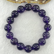 Good Grade Natural Amethyst Bracelet 50.30g 18cm 13.2mm 16 Beads - Huangs Jadeite and Jewelry Pte Ltd