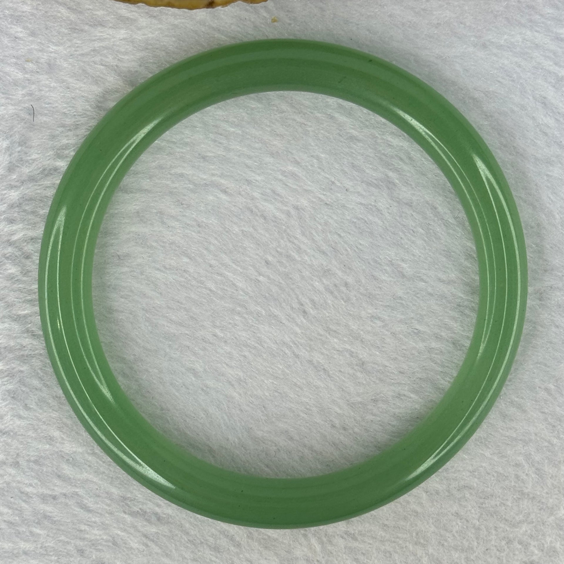 Transparent Green Quartzite Jade Bangle 天山玉手镯 Internal Diameter 59.5mm 27.39g 8.3 by 8.3mm - Huangs Jadeite and Jewelry Pte Ltd