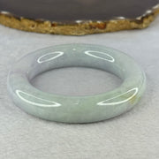 Type A Lavender Green Jadeite Bangle Internal Diameter 54.2mm 109.81g 14.8 by 74.4mm (Very Fine Internal Line) - Huangs Jadeite and Jewelry Pte Ltd
