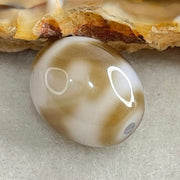 Natural Powerful Tibetan Old Oily Agate 3 Eyes Dzi Bead Heavenly Master (Tian Zhu) 三眼天诛 2.90g 14.1 by 12.1mm - Huangs Jadeite and Jewelry Pte Ltd