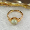 Natural Opal In 925 Sliver in Rose Gold Color Ring 2.46g by 8.6 by 6.5 by 5.0 mm Adjustable Size - Huangs Jadeite and Jewelry Pte Ltd