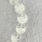 Natural White Phantom Quartz Beads Bracelet 39.95g 18cm 11.9mm 18 Beads - Huangs Jadeite and Jewelry Pte Ltd