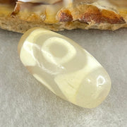 Natural Powerful Tibetan Old Oily Agate 3 Eyes Dzi Bead Heavenly Master (Tian Zhu) 三眼天诛 3.17g 20.1 by 10.4mm - Huangs Jadeite and Jewelry Pte Ltd