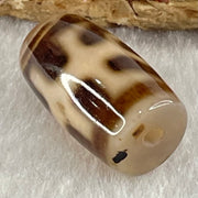 Natural Powerful Tibetan Old Oily Agate Patina Guiren Tairen Human Dzi Bead Totem Amulet Heavenly Master (Tian Zhu) 贵人天诛 4.55g 19.3 by 11.5mm - Huangs Jadeite and Jewelry Pte Ltd