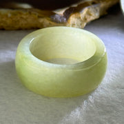 Type A Light Green Jadeite Ring 12.54g 12.1 by 4.1mm US12.5 HK28 - Huangs Jadeite and Jewelry Pte Ltd