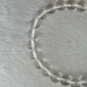 Natural Clear Quartz Bracelet 天然白水晶手链 18.71g 16.5cm 8.4mm 24 Beads - Huangs Jadeite and Jewelry Pte Ltd
